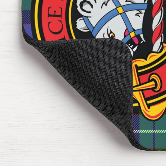 Clan Galbraith Muismat met Clan Tartan & Crest (Hoek)