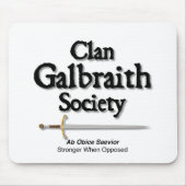 Clan Galbraith Society Muismat (Voorkant)