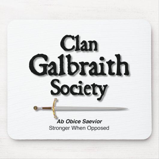Clan Galbraith Society Muismat (Voorkant)