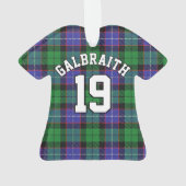 Clan Galbraith Tartan KerstJersey Ornament (achterkant)