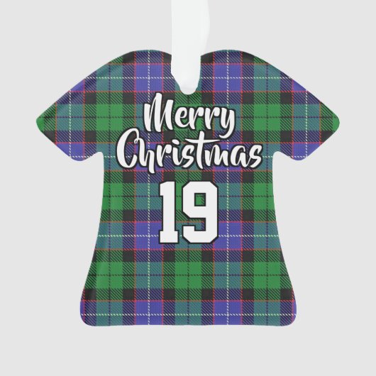 Clan Galbraith Tartan KerstJersey Ornament (voorkant)