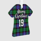 Clan Galbraith Tartan KerstJersey Ornament (voorkant)