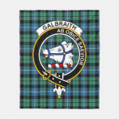 Clan Galbraith Tartan Pset Fleece Deken (Voorkant)