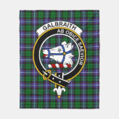 Clan Galbraith Tartan Pset Fleece Deken (Voorkant)