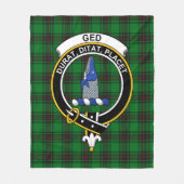 Clan Ged Tartan Pset Fleece Deken (Voorkant)