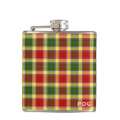 Clan Gibbs Tartan Monogram Heupfles (Voorkant)