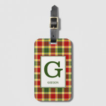 Clan Gibbs Tartan Monogrammed