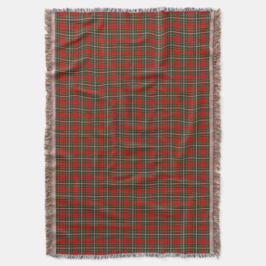 Clan Gillespie Tartan Deken (Voorkant Verticaal)
