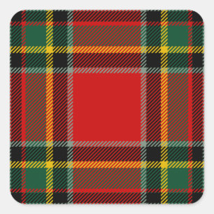 Clan Gillespie Tartan Vierkante Sticker
