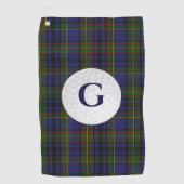 Clan Gillies Tartan Gepersonaliseerde Golfhanddoek (Voorkant)