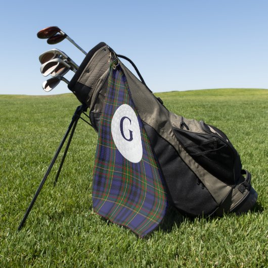 Clan Gillies Tartan Gepersonaliseerde Golfhanddoek (Groen)