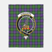 Clan Gillon Tartan Pset Fleece Deken (Voorkant)