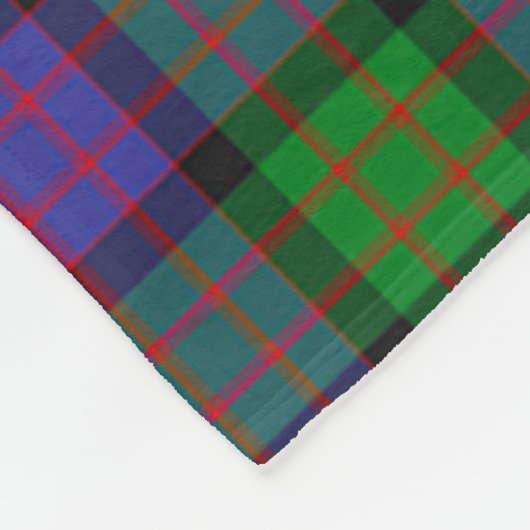 Clan Gillon Tartan Pset Fleece Deken (Hoek)