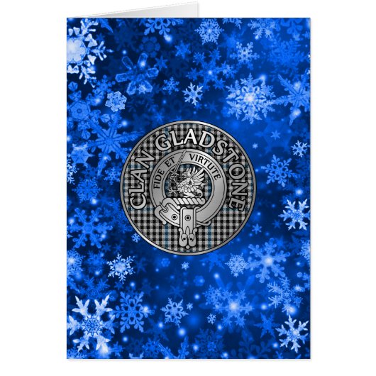 Clan Gladstone Crest & Tartan (Voorkant)