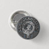 Clan Gladstone Crest & Tartan Button (Voorkant /achterkant)