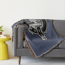 Clan Gladstone Crest & Tartan Deken