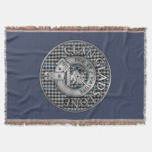 Clan Gladstone Crest & Tartan Deken (Voorkant)