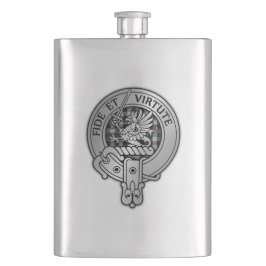 Clan Gladstone Crest & Tartan Flacon