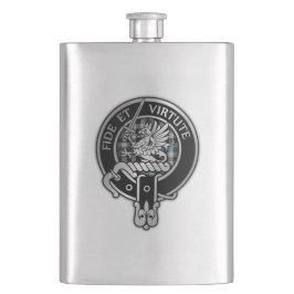 Clan Gladstone Crest & Tartan Flacon
