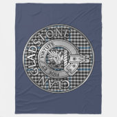 Clan Gladstone Crest & Tartan Fleece Deken (Voorkant)