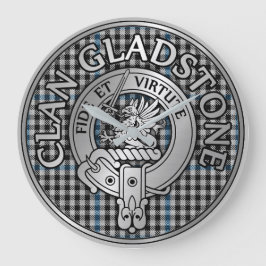 Clan Gladstone Crest & Tartan Grote Klok