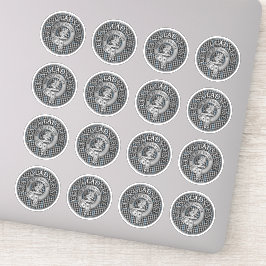 Clan Gladstone Crest & Tartan Sticker