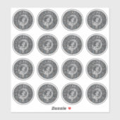 Clan Gladstone Crest & Tartan Sticker (Vel)