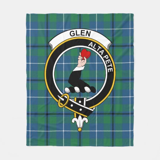 Clan Glen Ancient Tartan Pset Fleece Deken (Voorkant)