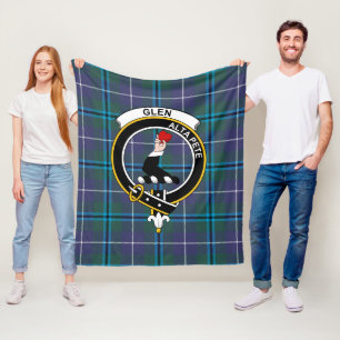 Clan Glen Modern Schotse Ruit Plaid Fleece Deken
