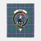 Clan Glen Modern Schotse Ruit Plaid Fleece Deken (Voorkant)
