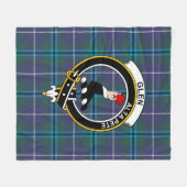 Clan Glen Modern Schotse Ruit Plaid Fleece Deken (Voorkant (Horizontaal))