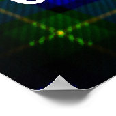 Clan Gordon Crest en Tartan Poster (Hoek)