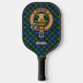Clan Gordon Crest op Schotse ruit sleutelhanger Pickleball Paddle (Voorkant)