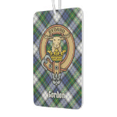 Clan Gordon Crest over Dress Tartan Air Freshener Luchtverfrisser (Links)