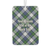 Clan Gordon Crest over Dress Tartan Air Freshener Luchtverfrisser (Achterkant)