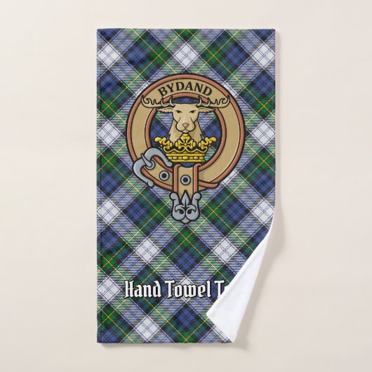 Clan Gordon Crest over Dress Tartan Bad Handdoek (Handdoek)