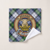 Clan Gordon Crest over Dress Tartan Bad Handdoek (Wasdoekje)
