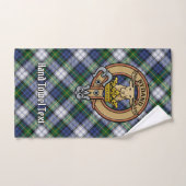 Clan Gordon Crest over Dress Tartan Bad Handdoek (Handdoek)