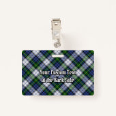 Clan Gordon Crest over Dress Tartan Badge (Achterkant met clip)