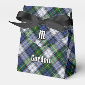 Clan Gordon Crest over Dress Tartan Favor Box Bedankdoosjes (Voorkant Zijde)