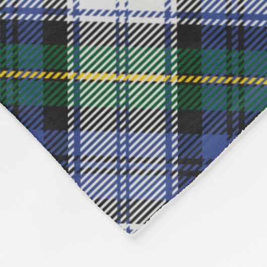Clan Gordon Crest over Dress Tartan Fleece Deken (Hoek)