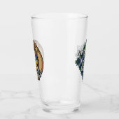 Clan Gordon Crest over Dress Tartan Glas (Links)