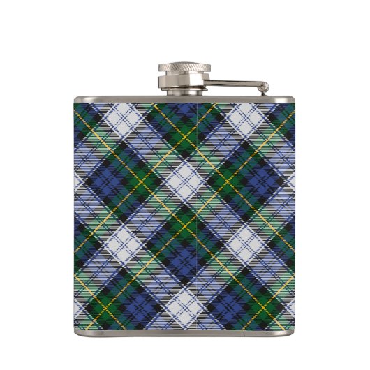 Clan Gordon Crest over Dress Tartan Heupfles (Achterkant)