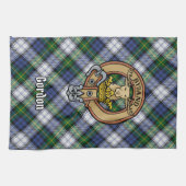 Clan Gordon Crest over Dress Tartan Kitchen Towel Theedoek (Horizontaal)