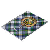 Clan Gordon Crest over Dress Tartan Notitieboek (Linkerzijde)