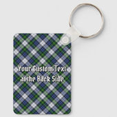 Clan Gordon Crest over Dress Tartan Sleutelhanger (Achterkant)