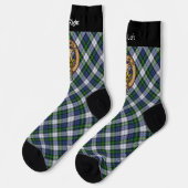 Clan Gordon Crest over Dress Tartan Socks Sokken (Links)