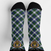 Clan Gordon Crest over Dress Tartan Socks Sokken (Top)