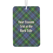 Clan Gordon Crest over Tartan Air Freshener Luchtverfrisser (Achterkant)