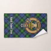 Clan Gordon Crest over Tartan Bad Handdoek (Handdoek)